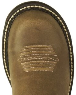 Ariat Fatbaby Brown Bomber Leather Boots - Crepe Sole