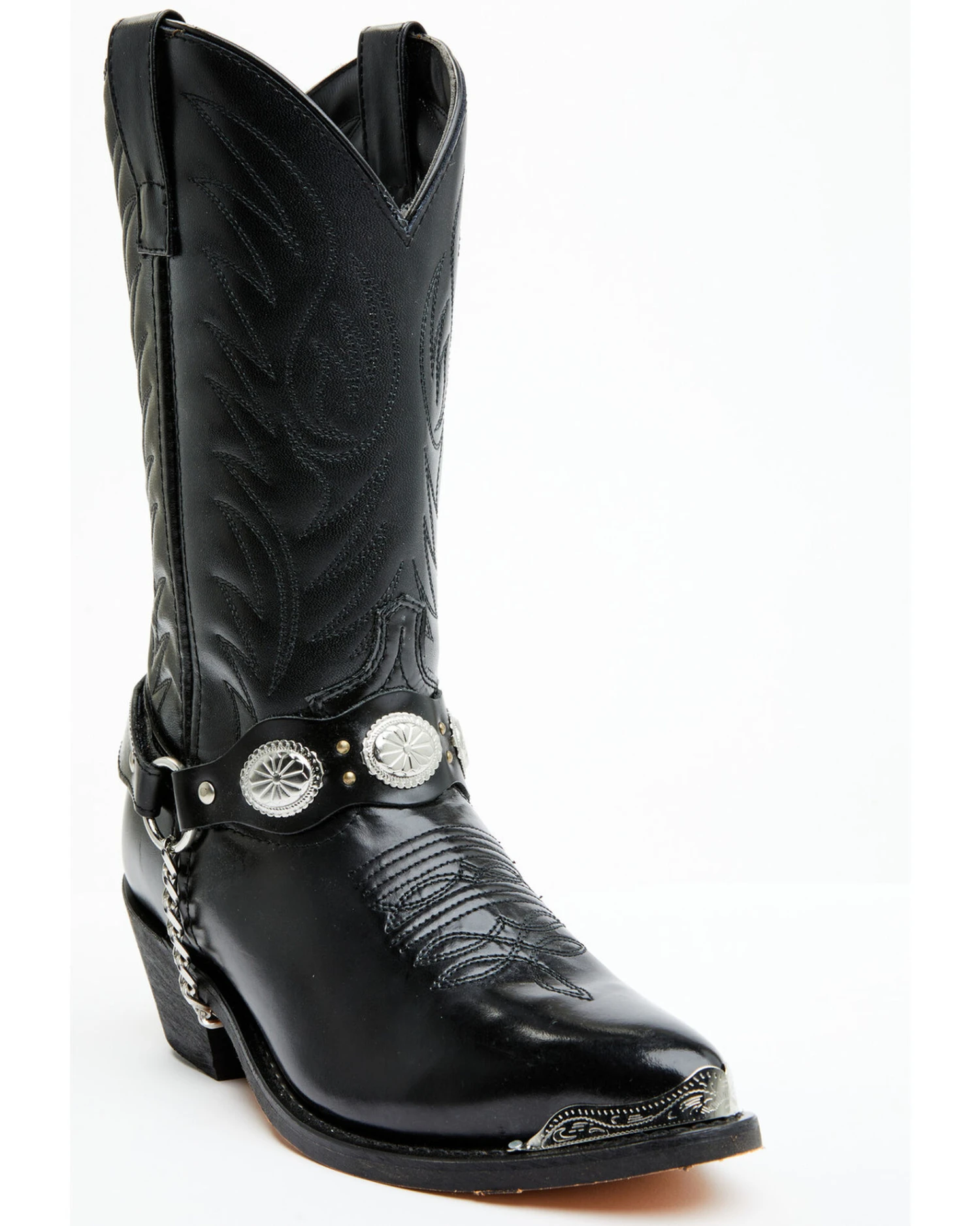 Laredo Men's Concho Harness Western Boots - Medium Toe - Image 6