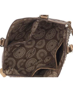 American West Women's Distressed Blue Ridge Zip Top Tote