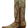 Corral Women's Mint Glitter Inlay Western Boots - Snip Toe