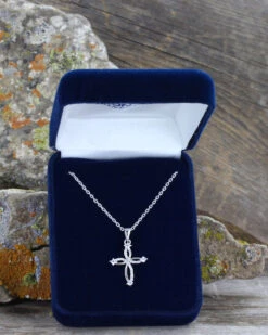 Montana Silversmiths Women's Silver Tangled Arms Cross Necklace