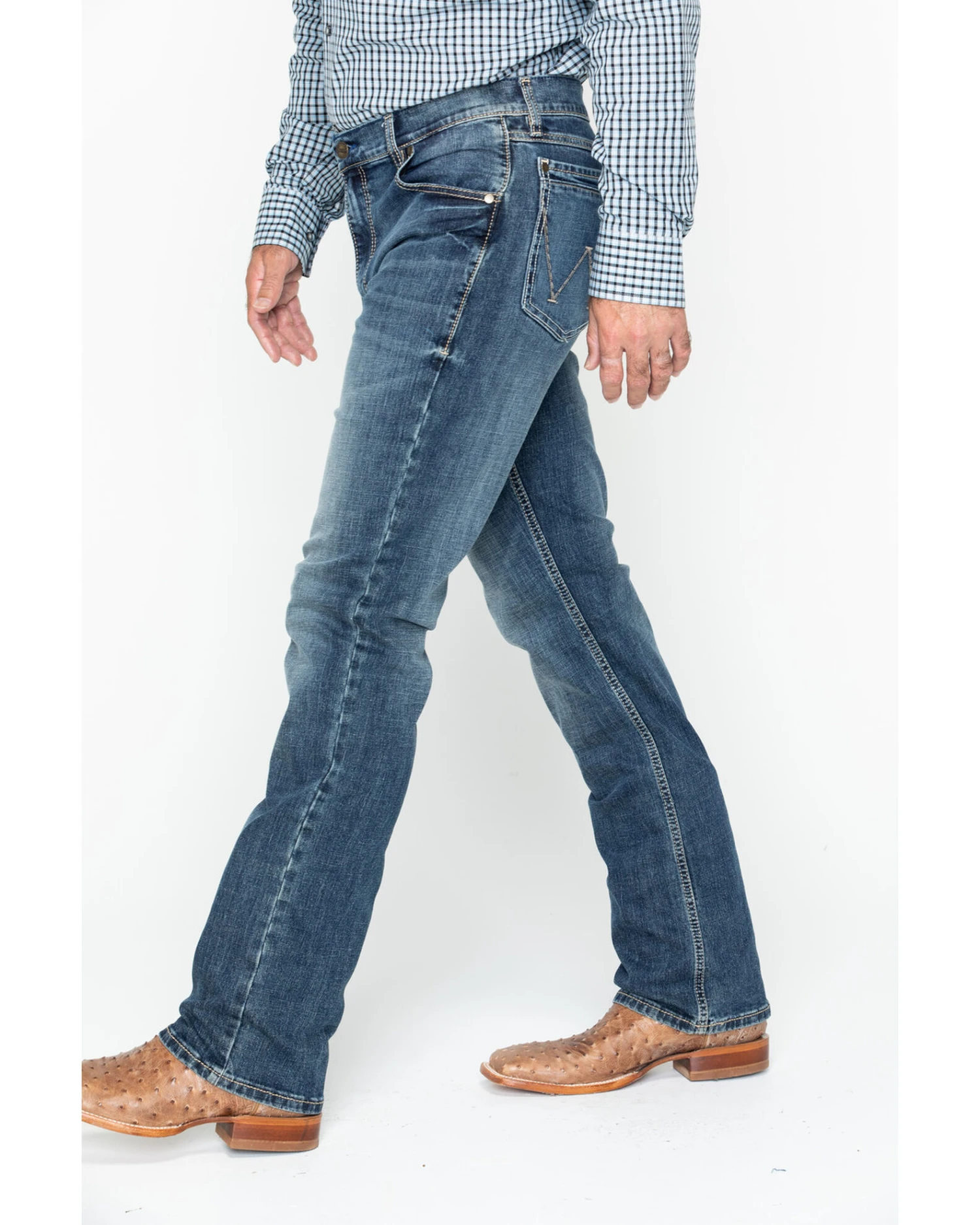 Wrangler Retro Men's Layton Slim Fit Bootcut Jeans - Big - Image 6