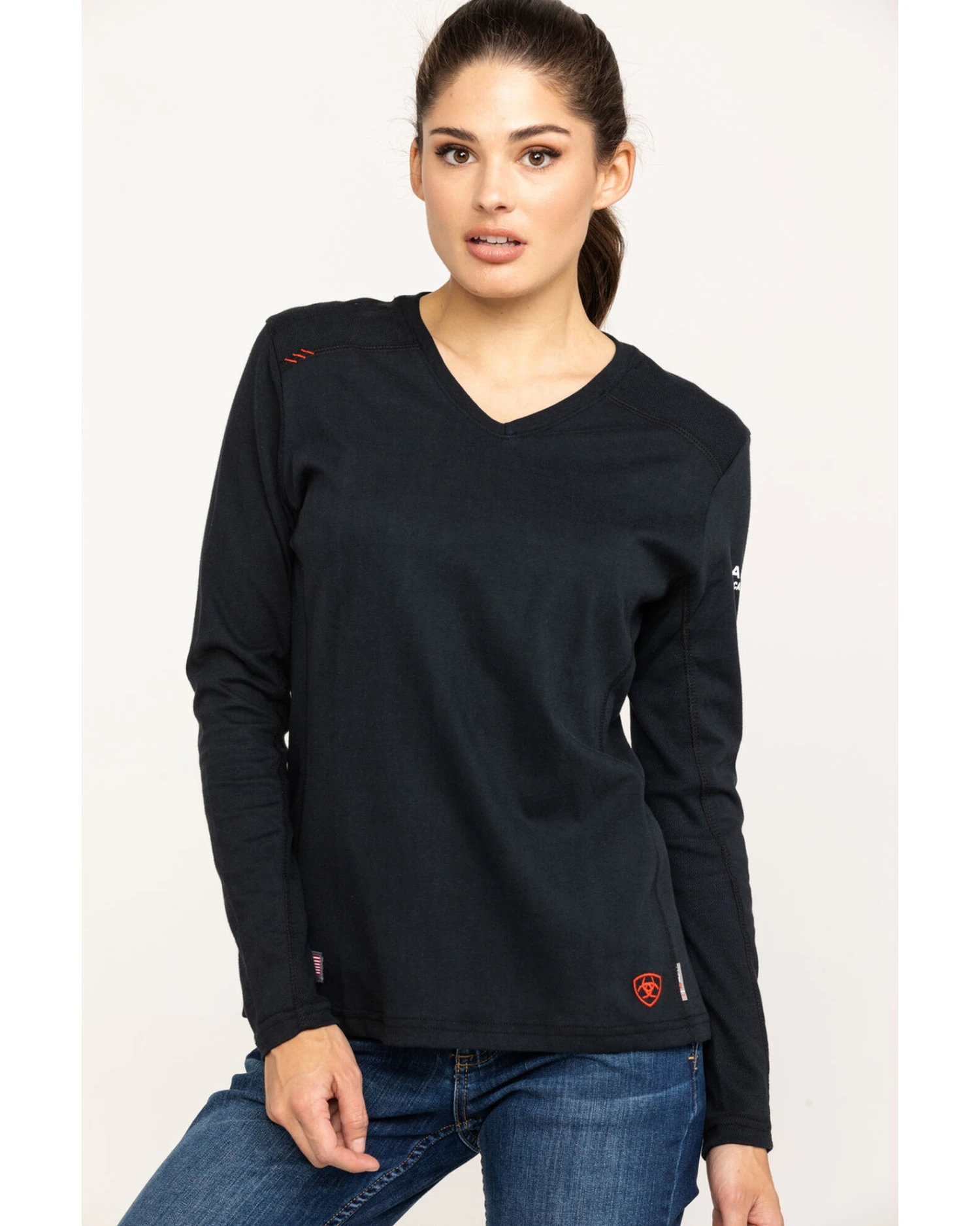 Ariat Women's FR AC Long Sleeve Work Top - Image 3