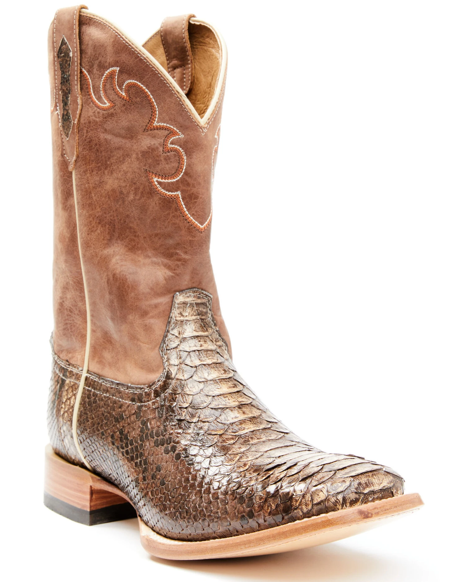 Cody James Men's Exotic Python Western Boots - Broad Square Toe - Image 6