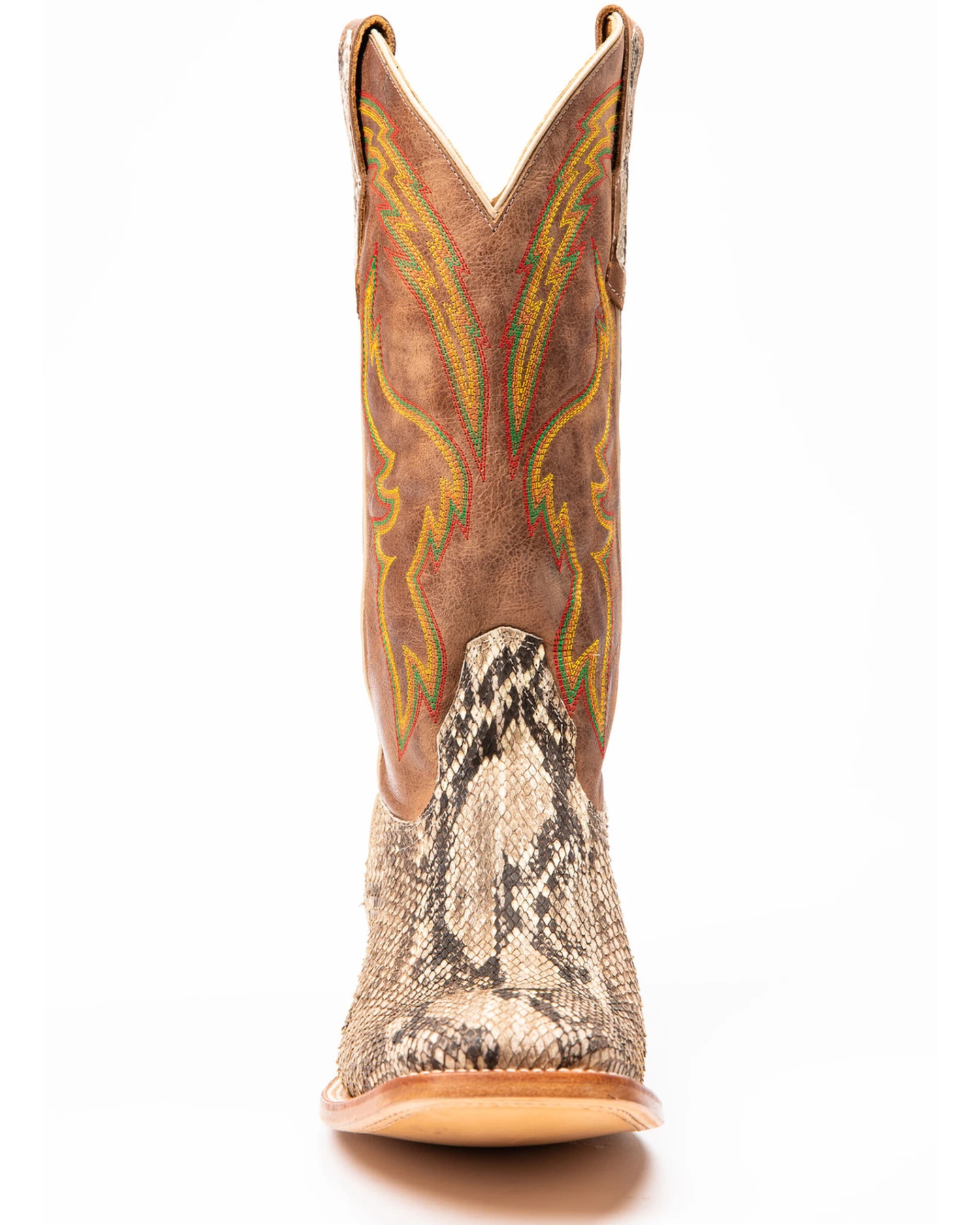 Cody James Men's Python Western Boots - Broad Square Toe - Image 4