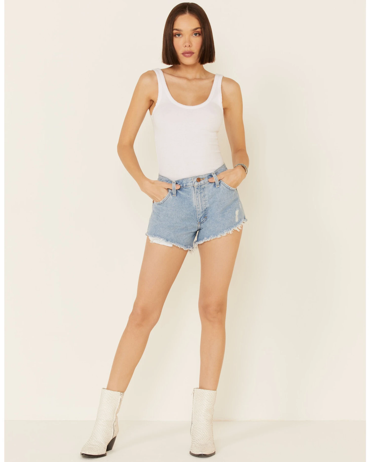 Wrangler Modern Women's Denim Reworked Shorts - Image 3