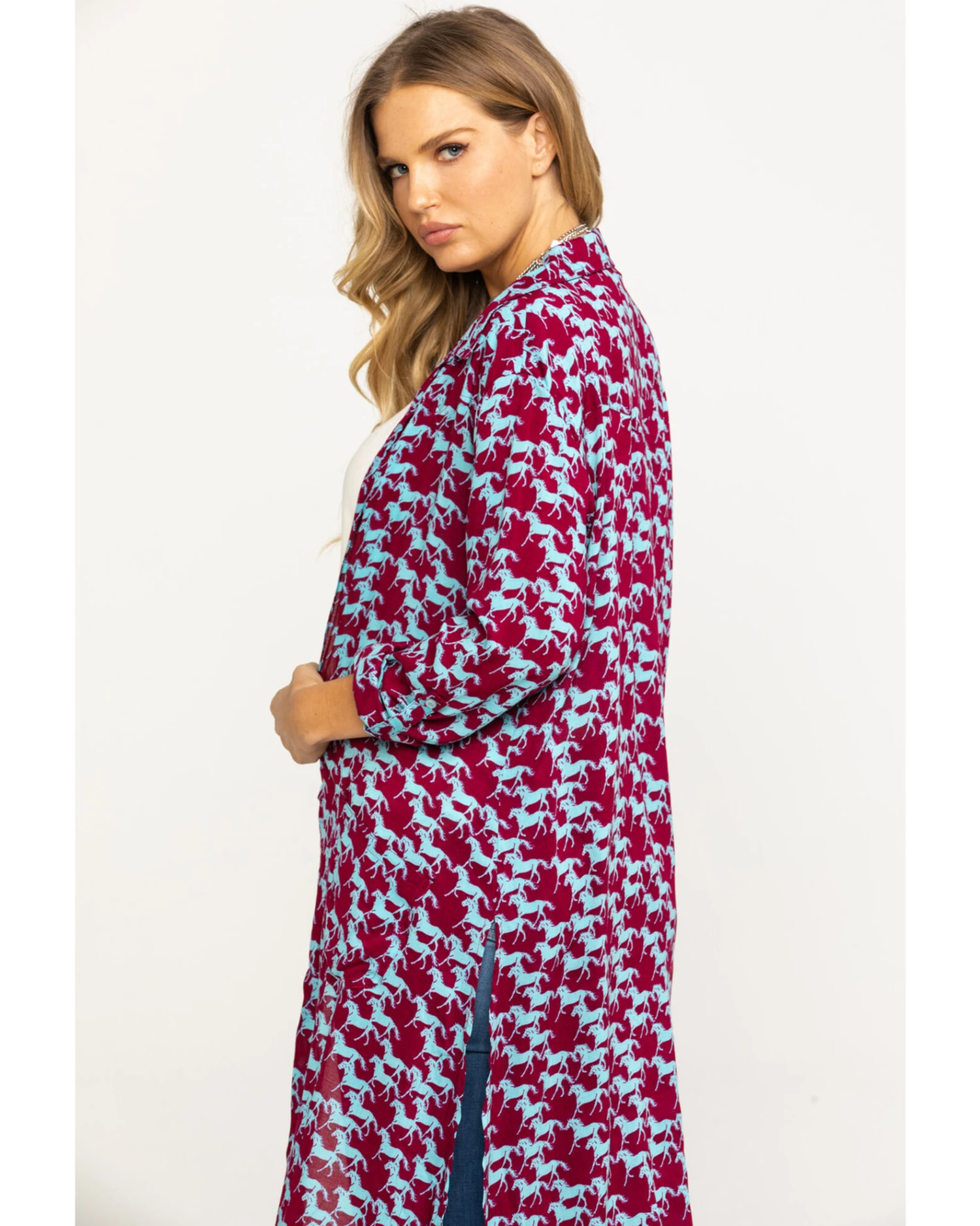 Roper Women's Stampede Print Kimono - Image 3