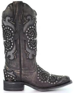 Corral Women's Inlay Western Boots - Square Toe