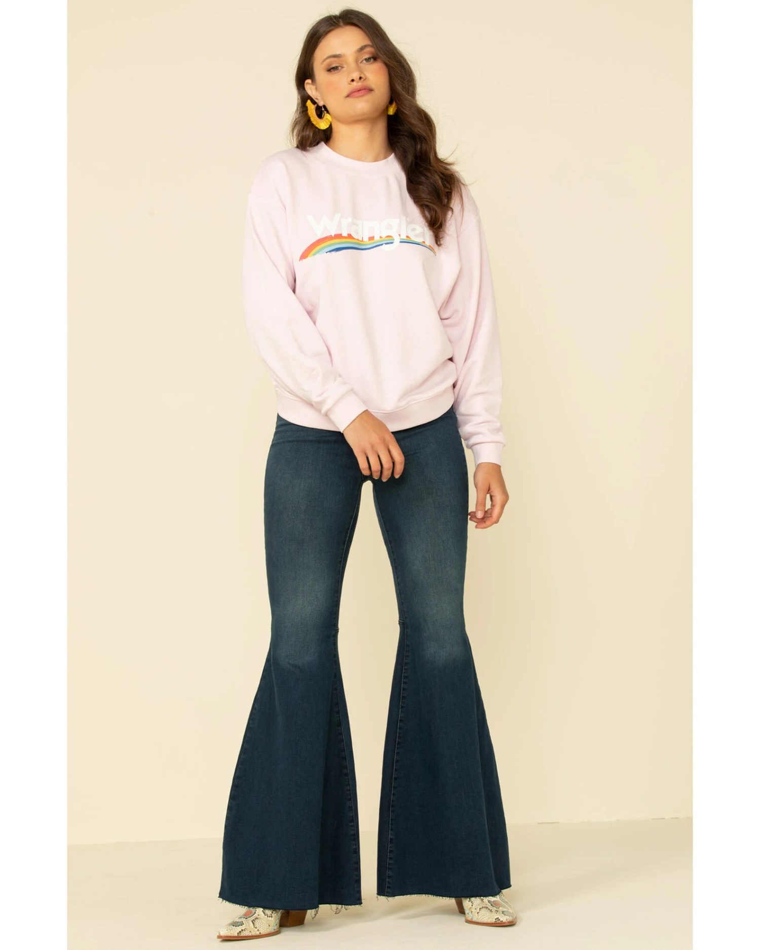 Wrangler Retro Women's Lilac High Rib Pullover - Image 2