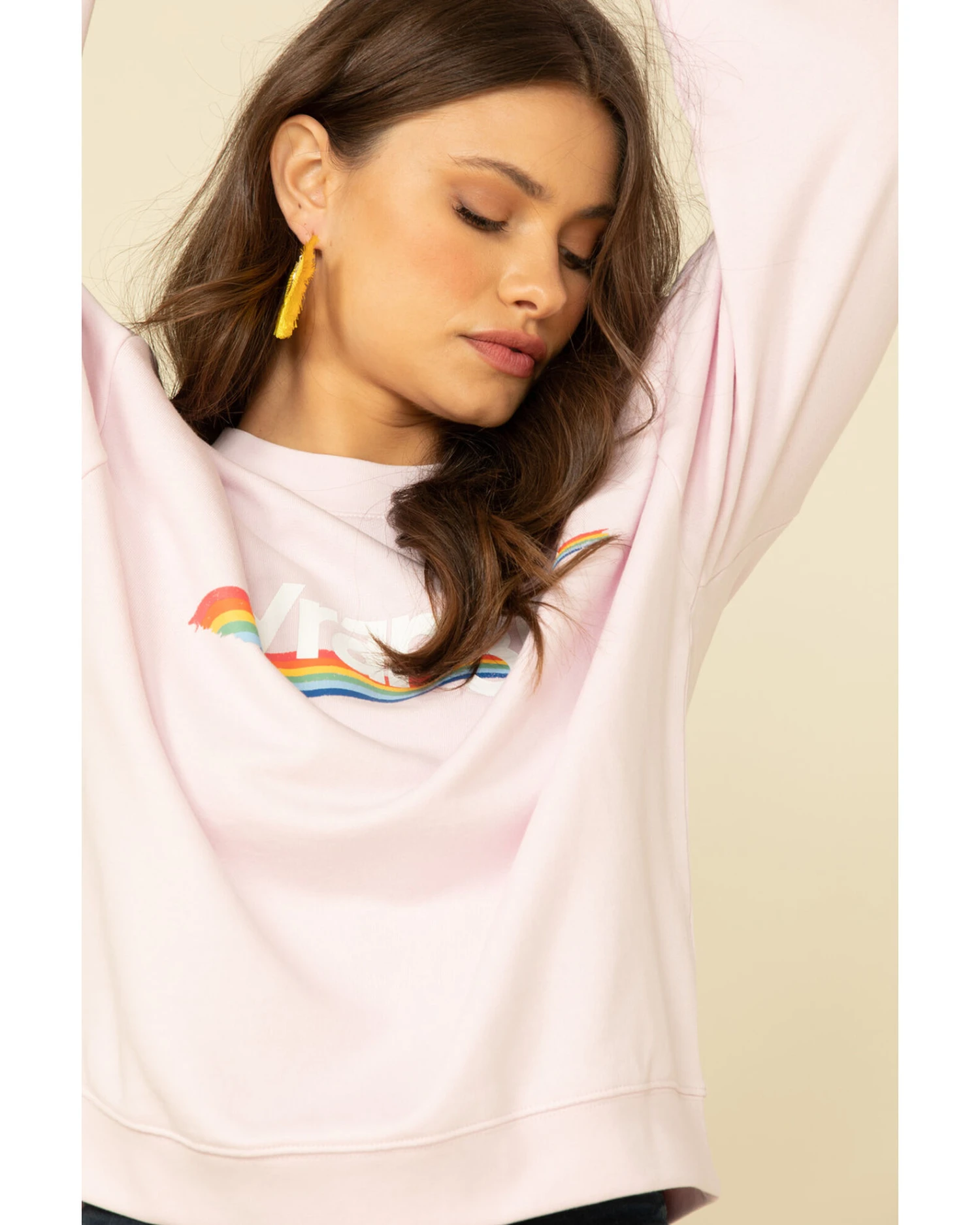 Wrangler Retro Women's Lilac High Rib Pullover - Image 3