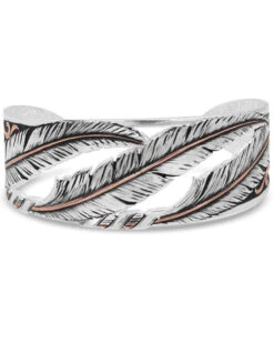 Montana Silversmiths Women's Wind Dancer Pierced Feather Cuff Bracelet