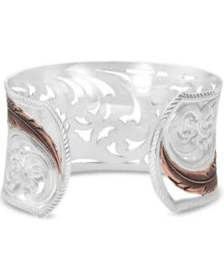 Montana Silversmiths Women's Heavenly Whispers Feather Cuff Bracelet