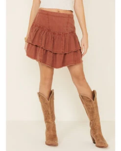Free People Women's Ruffles In The Sand Skirt