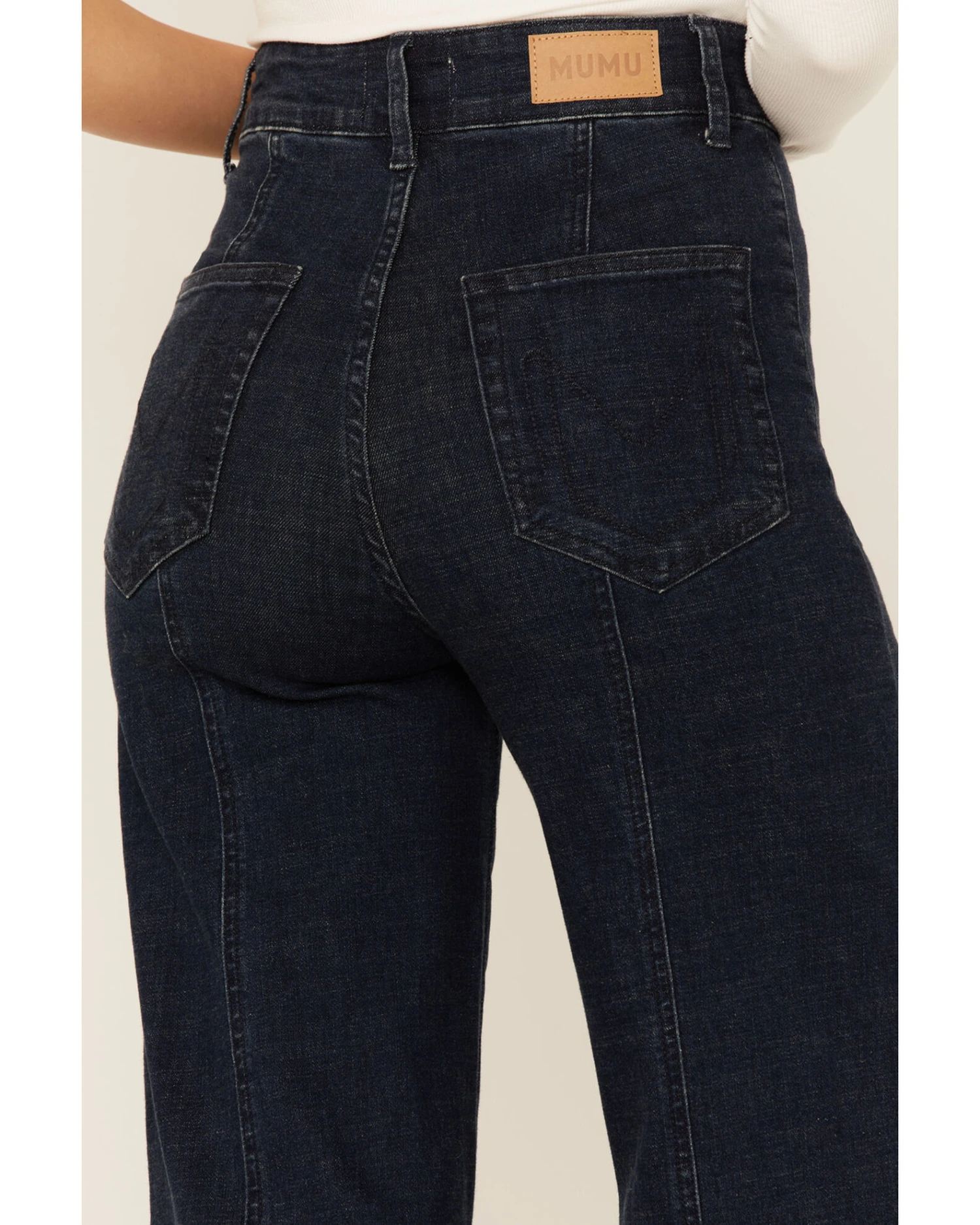 Show Me Your Mumu Women's Medium Wash Ashbury High Rise Flare Jeans - Image 2