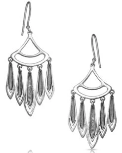 Montana Silversmiths Women's Hammered Chandelier Earrings