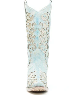 Corral Women's Glitter Inlay Western Boots - Snip Toe