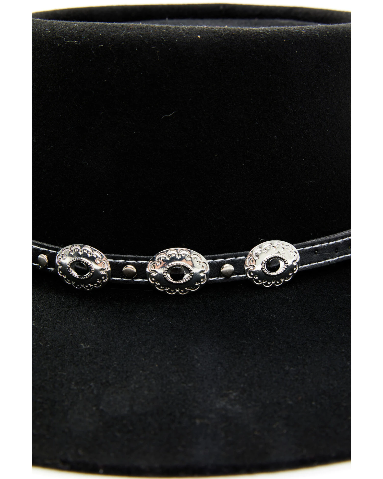 Shyanne Women's Telescope Concho Band Wool Felt Western Hat - Image 2