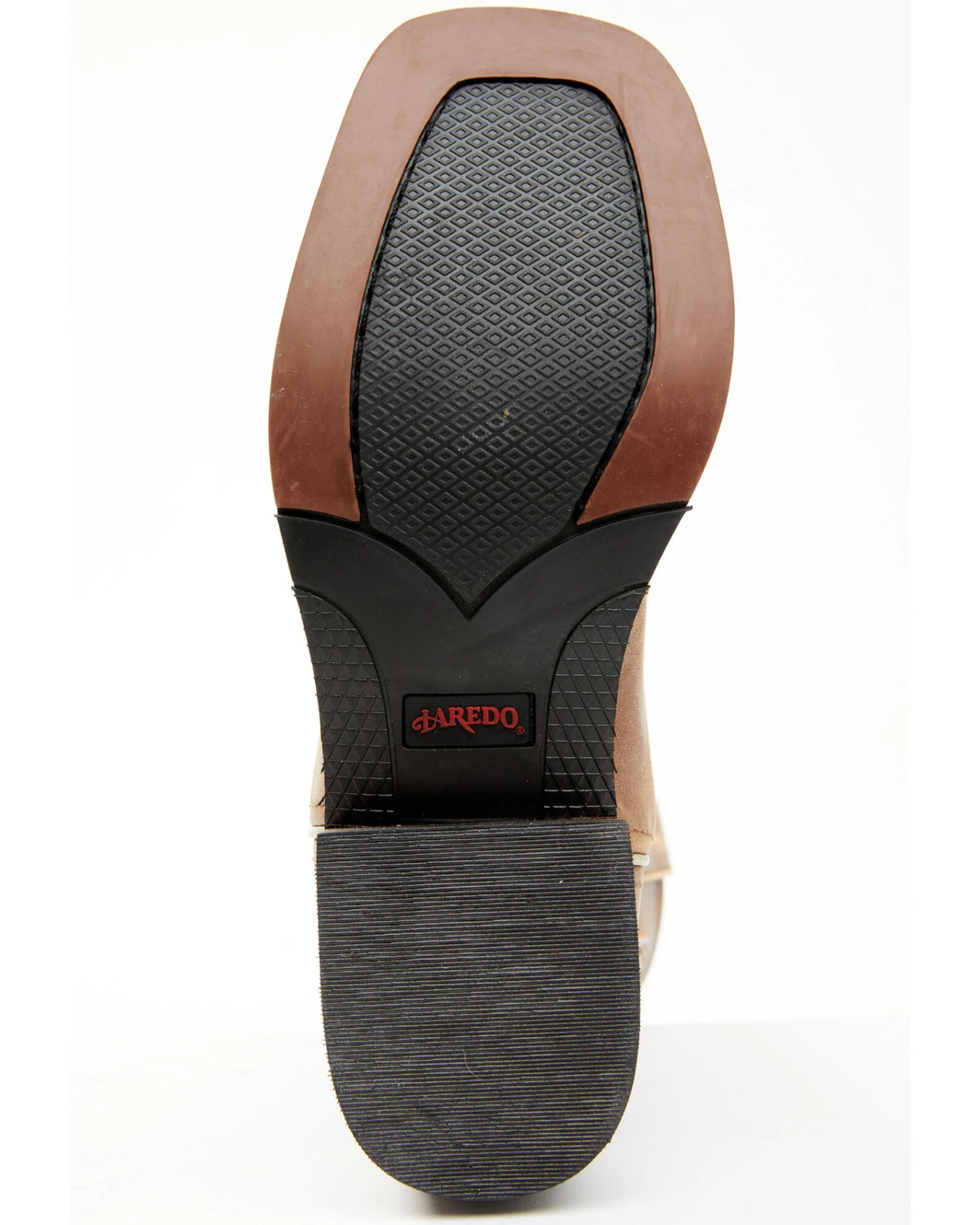 Laredo Women's Flower Inlay Western Performance Boots - Broad Square Toe - Image 5