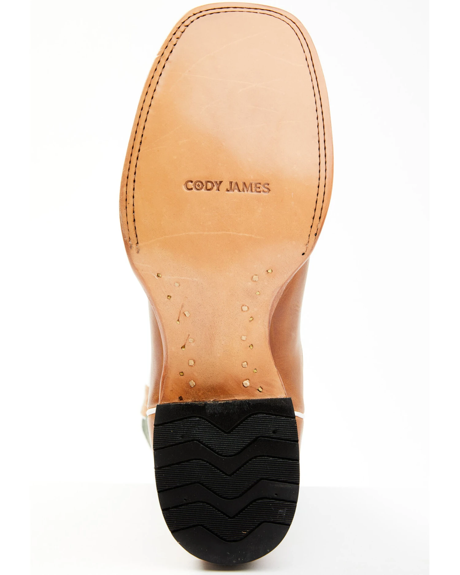 Cody James Men's Peridot Green Leather Western Boots - Broad Square Toe - Image 5