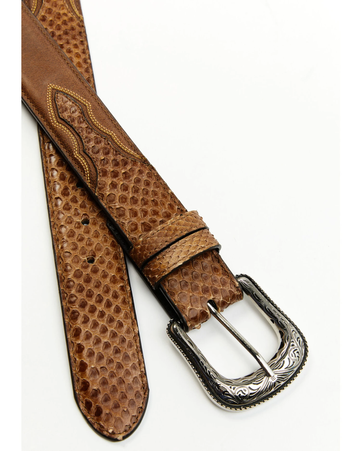 Cody James Men's Exotic Python Billet Belt - Image 2