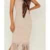 Idyllwind Women's Jewel Street Knit Fringe Dress