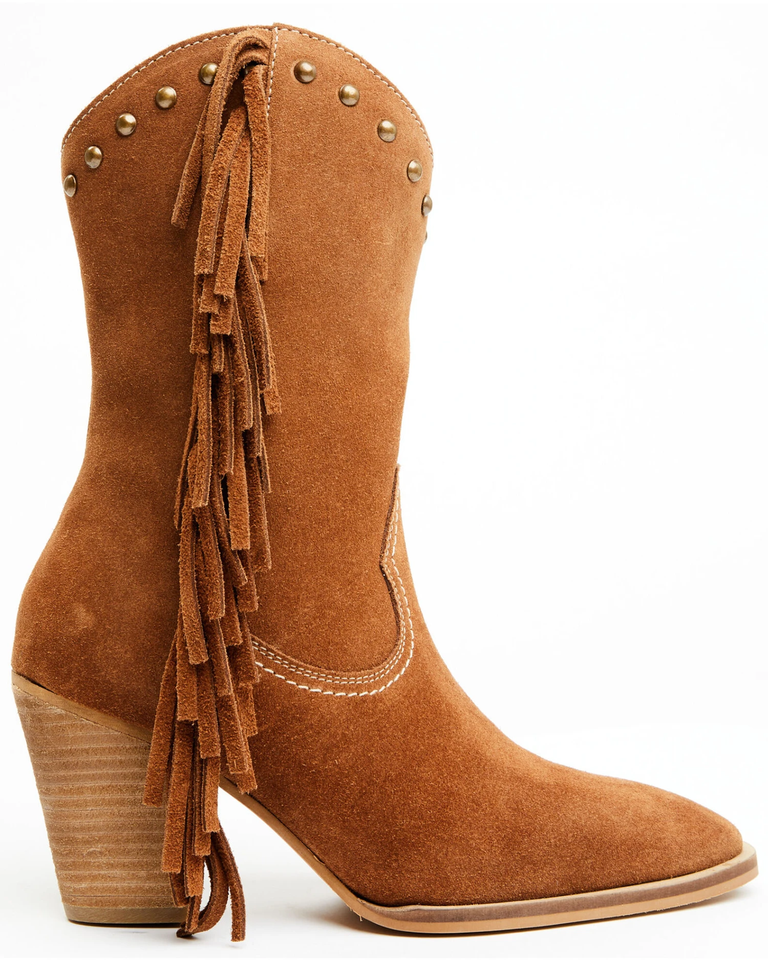 Idyllwind Women's Sidewinder Studded Fringe Suede Fashion Boots - Medium Toe - Image 7