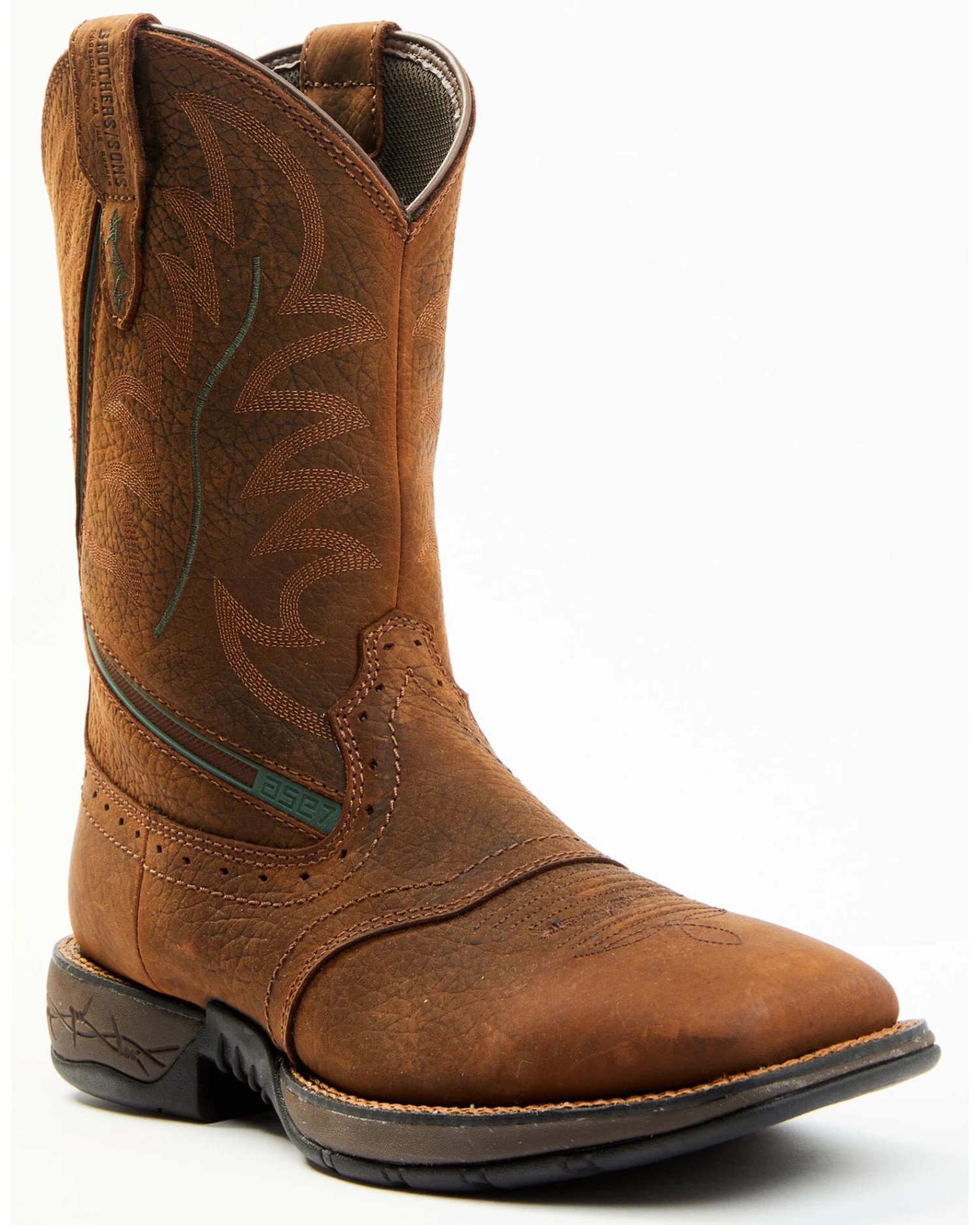 Brothers & Sons Men's Lite Performance Western Boots - Broad Square Toe - Image 3