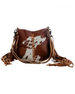Myra Bag Women's Edgy Cowhide Satchel Bag