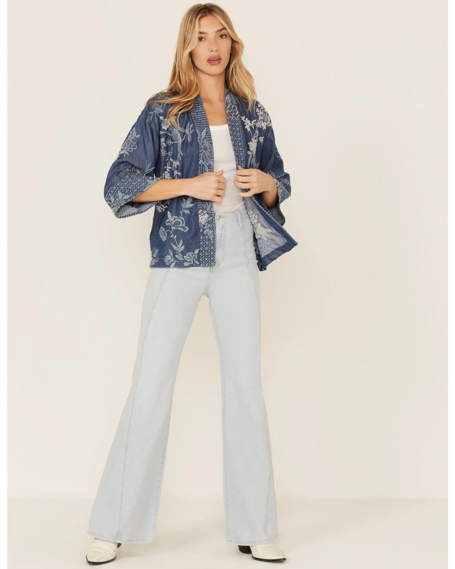 Johnny Was Women's Jacqueline Cropped Kimono - Image 2