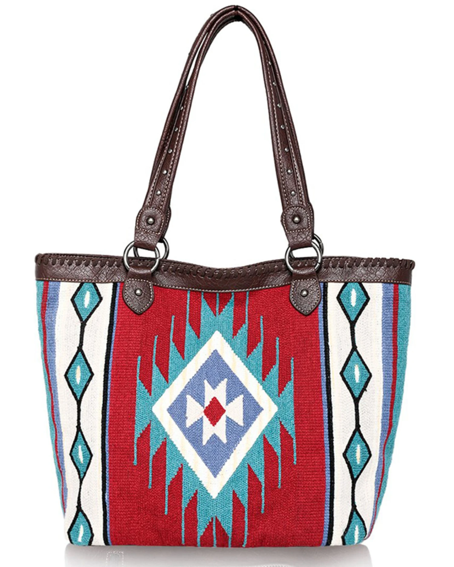 Montana West Women's Southwestern Canvas Tote Bag - Image 4