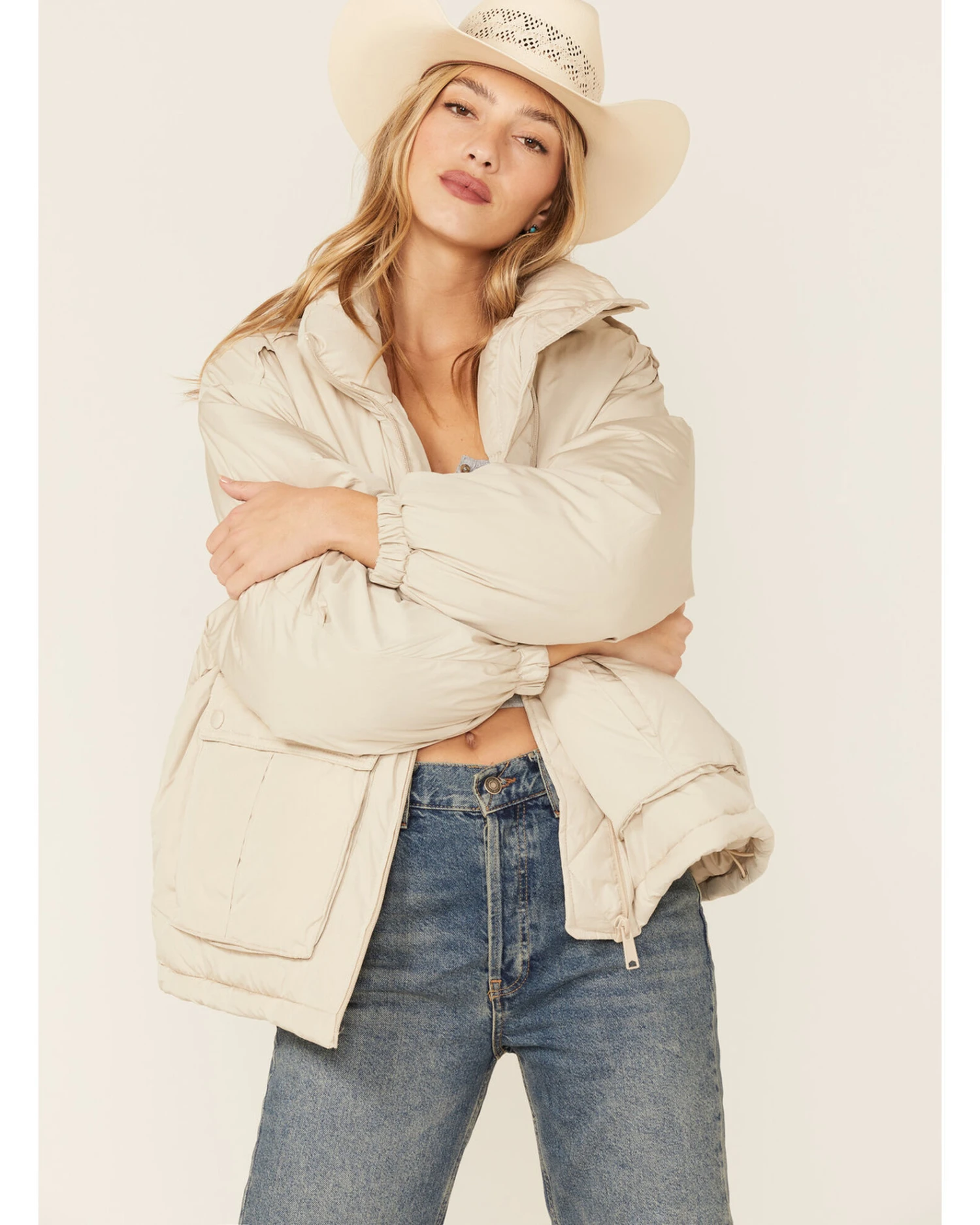 Free People Women's Duvet Bomber Jacket - Image 3