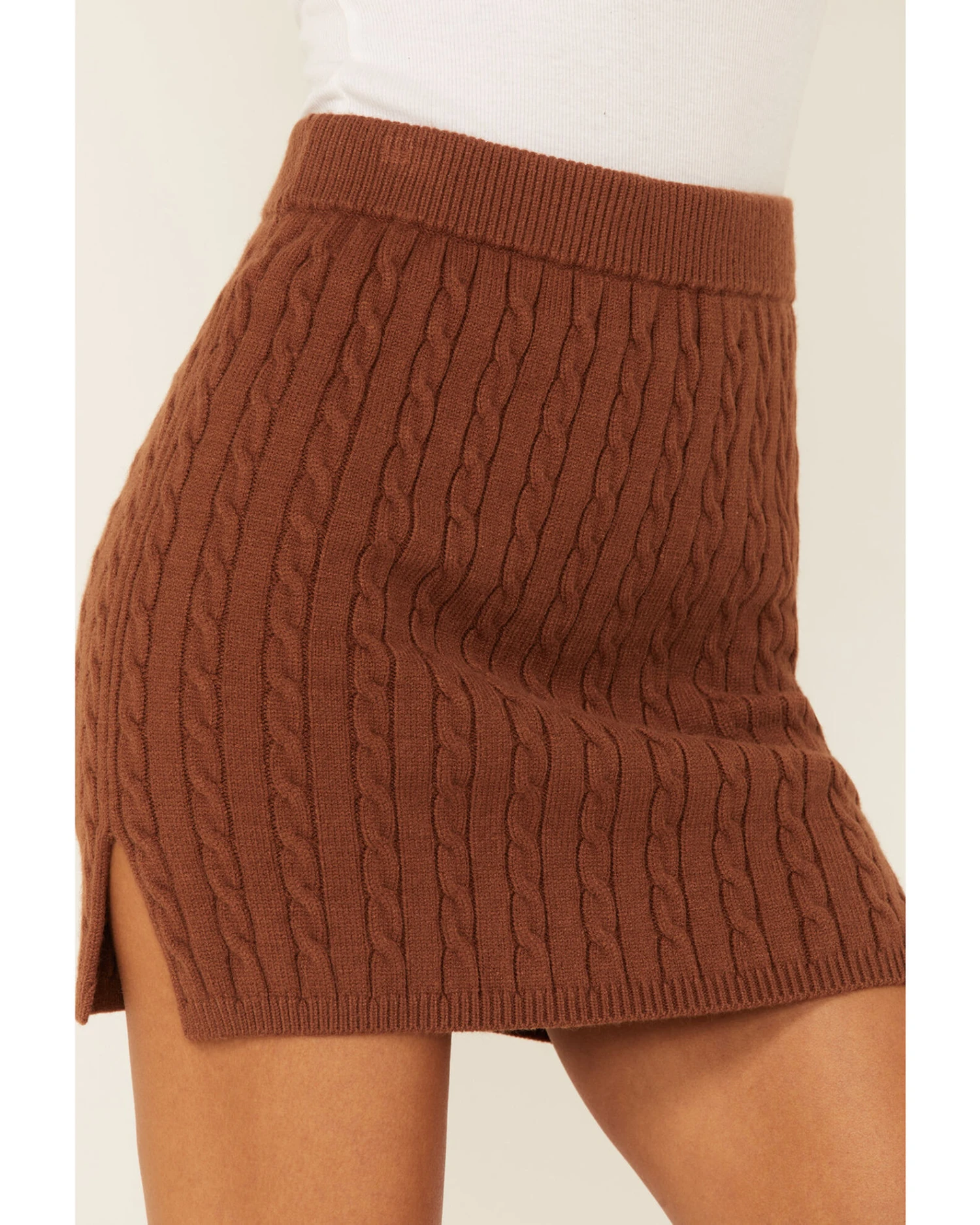 Callahan Women's Cable Knit Genny Mini Skirt