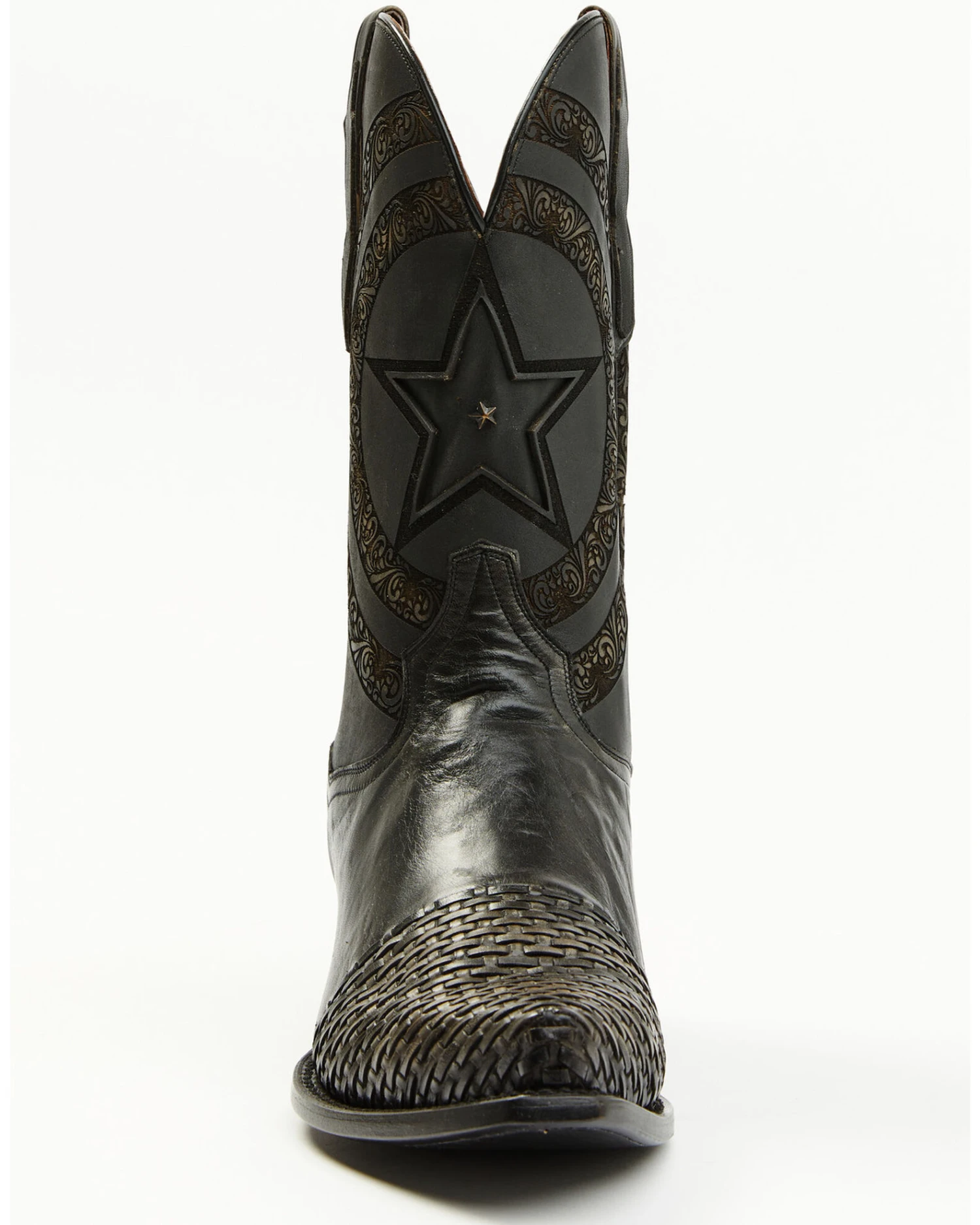 Dan Post Men's Basket Weave Western Boots - Snip Toe - Image 4