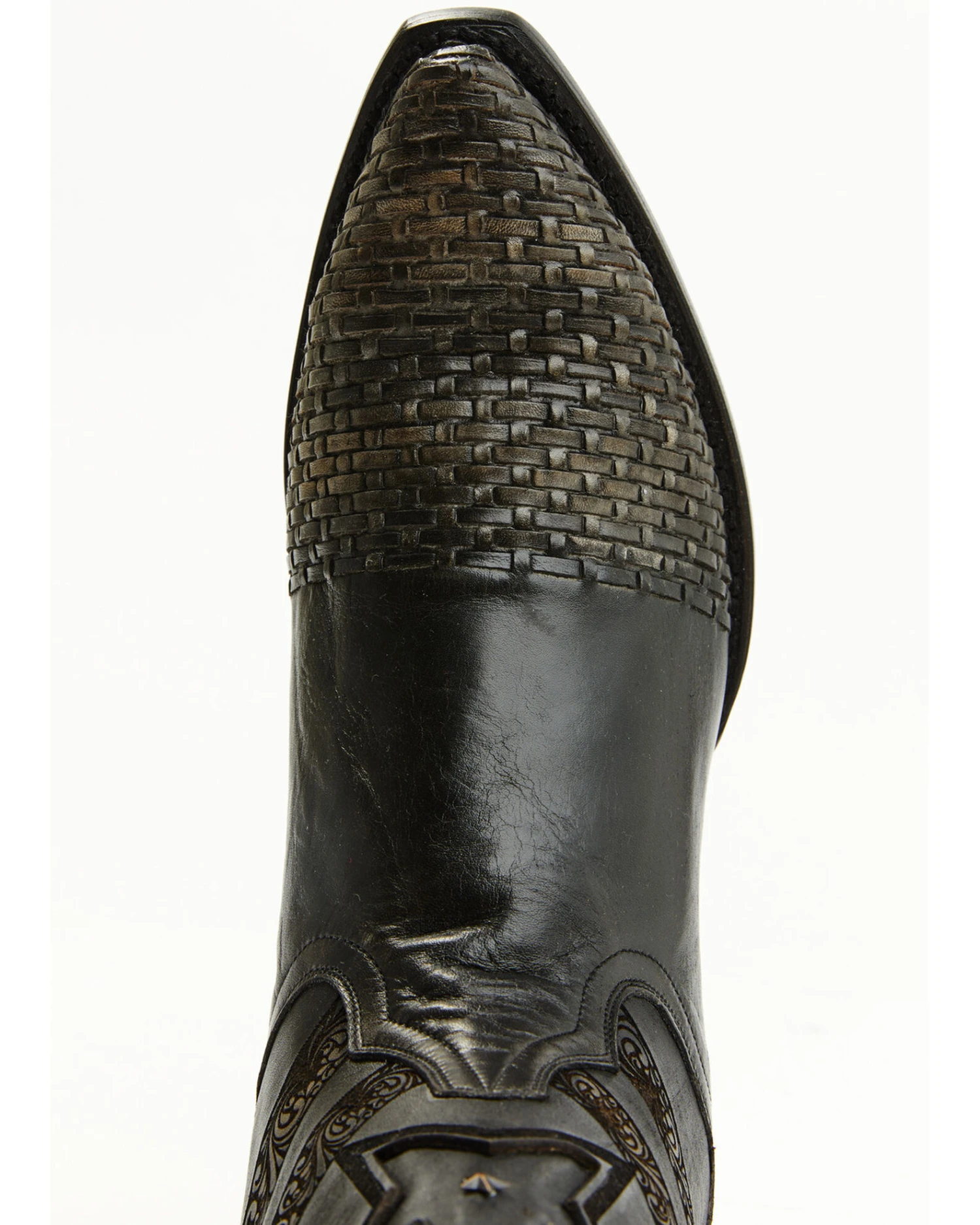 Dan Post Men's Basket Weave Western Boots - Snip Toe - Image 5