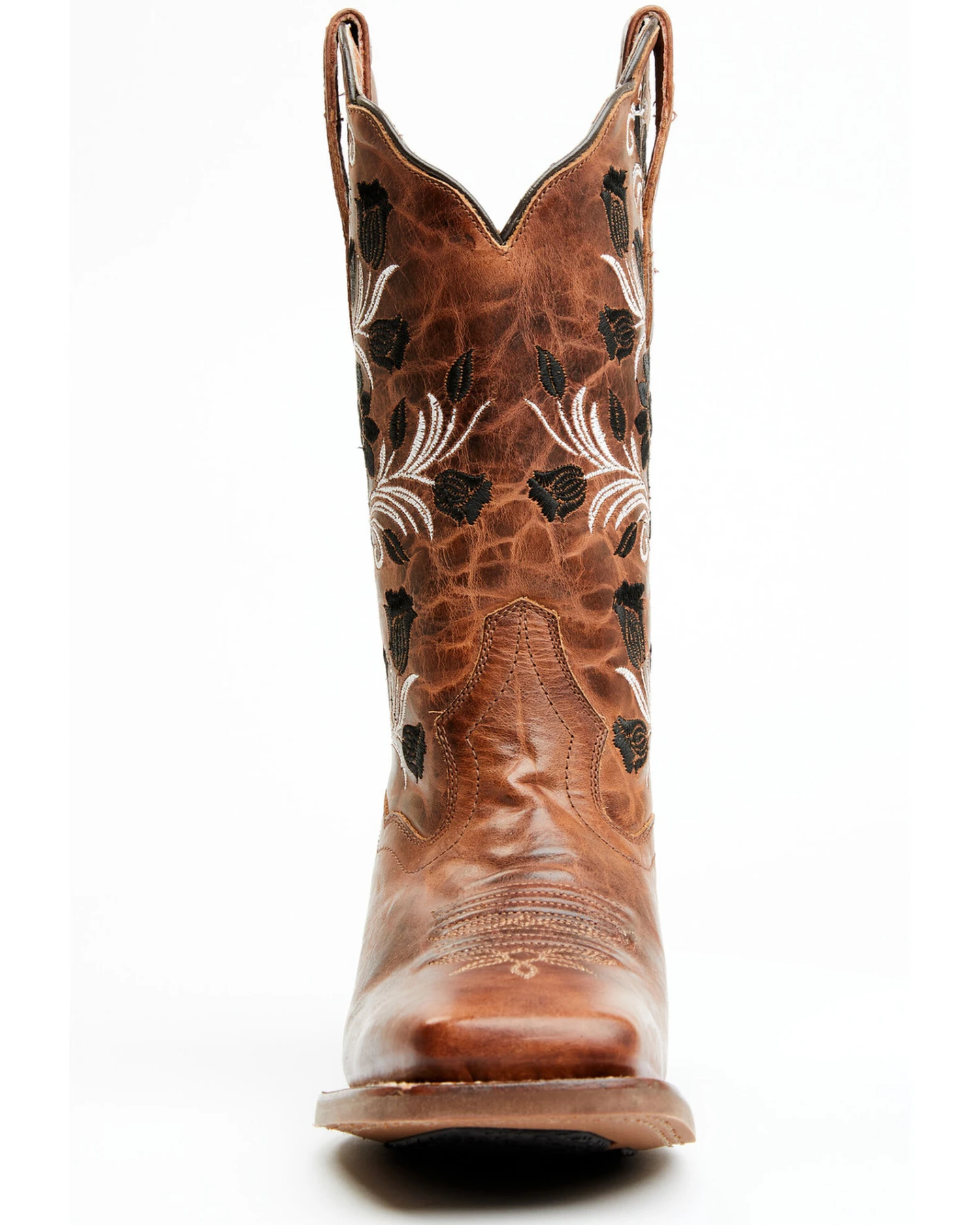 Dan Post Women's Athena Floral Embroidered Western Performance Boots - Broad Square Toe - Image 7