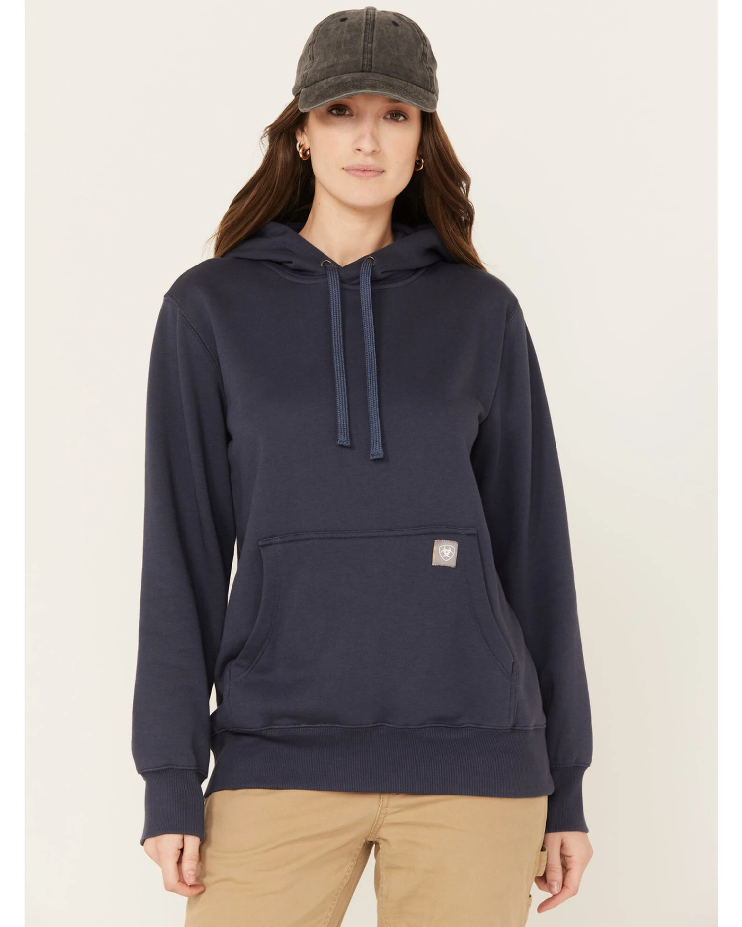 Ariat Women's Rebar Southwestern Flag Graphic Hooded Work Sweatshirt - Image 2