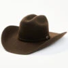 Cody James Men's 5X Chocolate Self Band Cattleman Fur Blend Western Hat