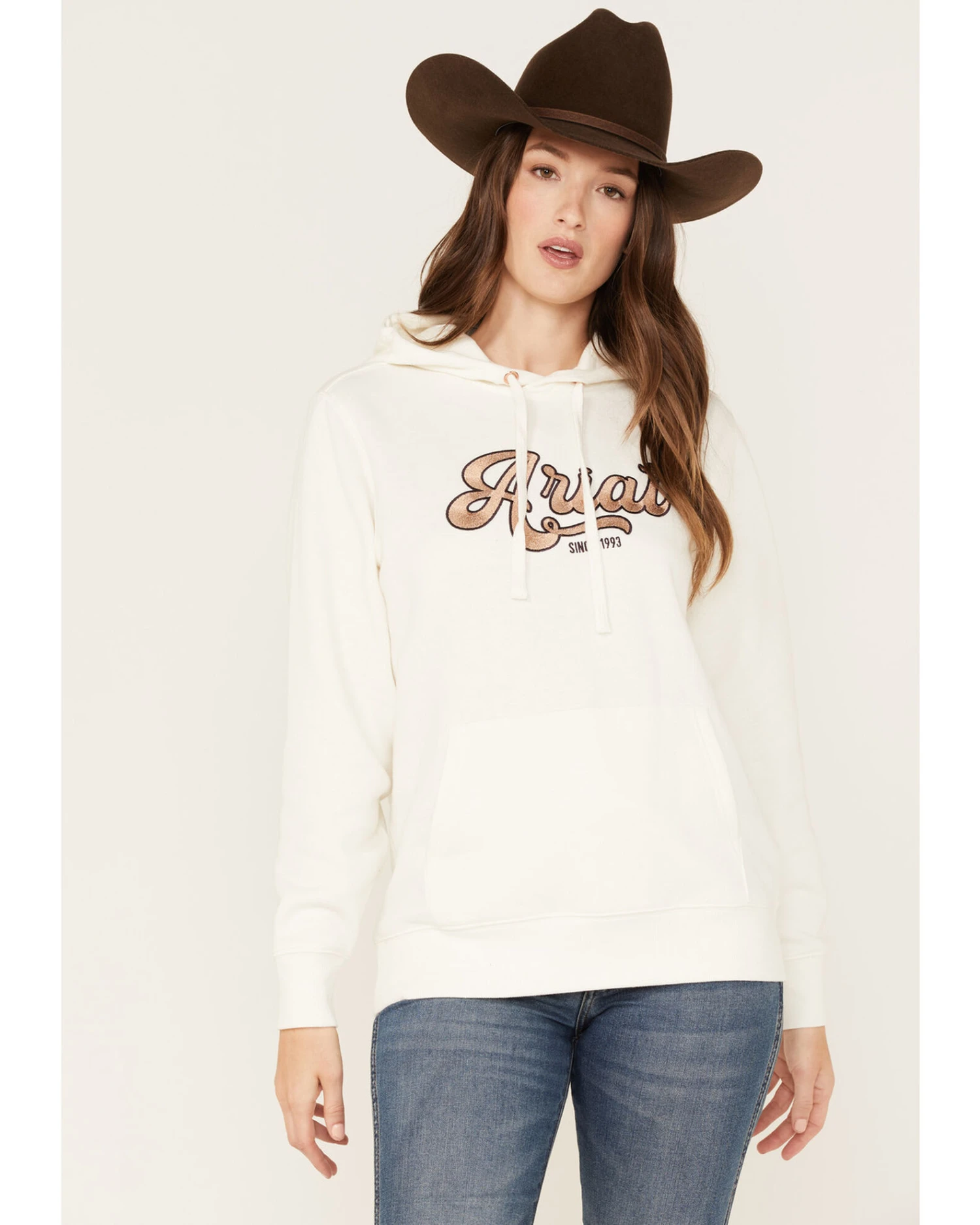 Ariat Women's Metallic Embroidered Logo Hoodie - Image 4