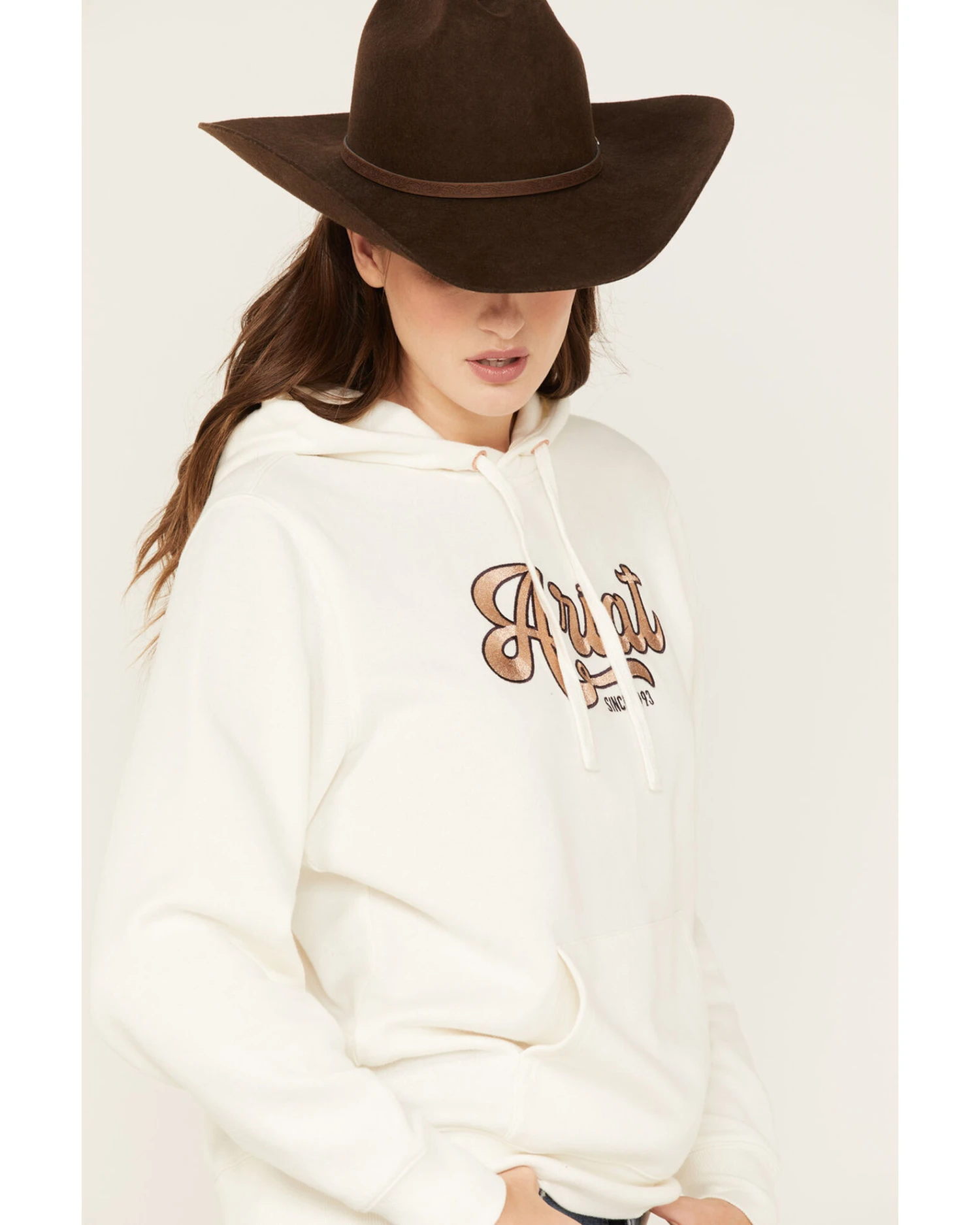 Ariat Women's Metallic Embroidered Logo Hoodie - Image 3