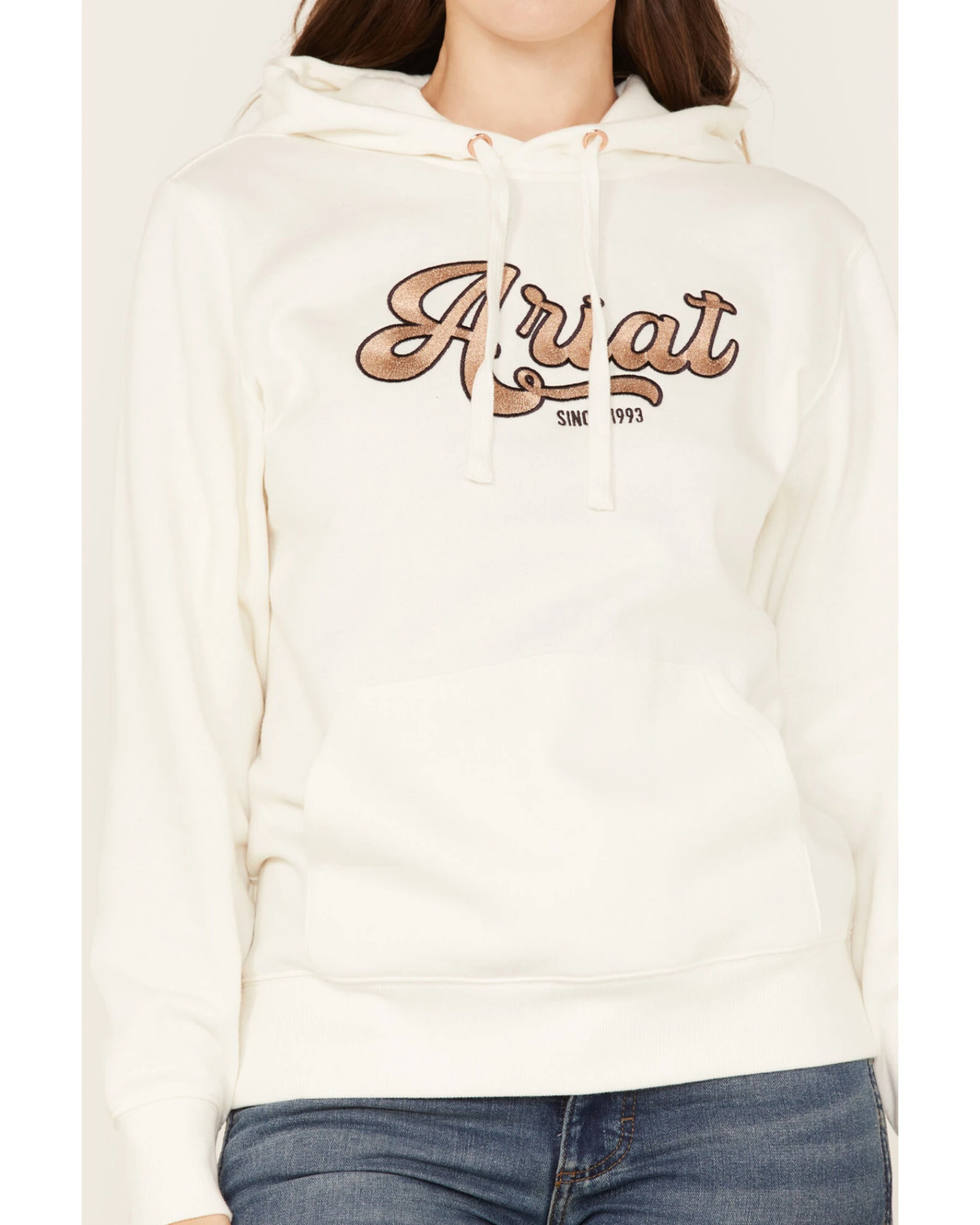Ariat Women's Metallic Embroidered Logo Hoodie - Image 2