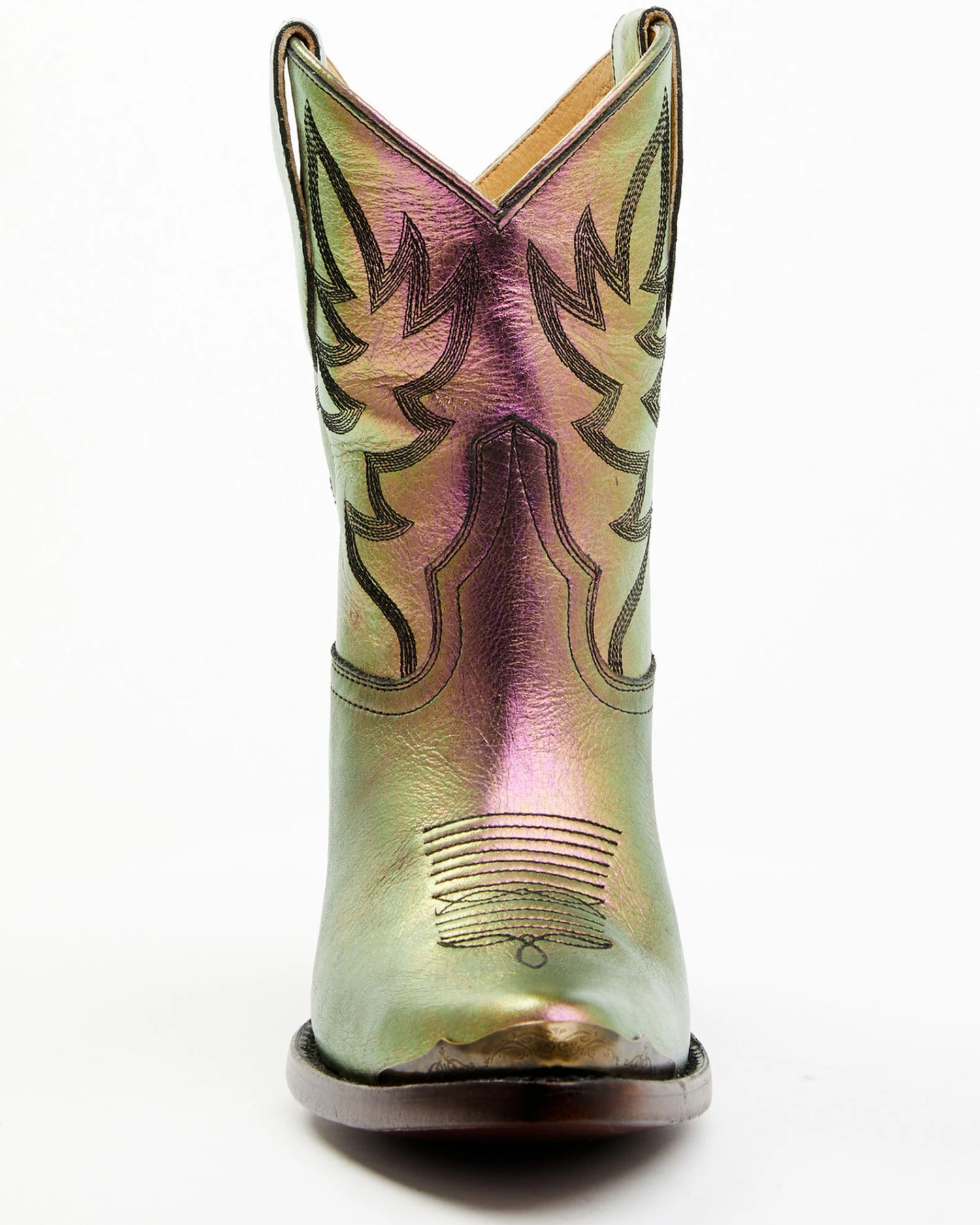 Idyllwind Women's Dazzled Iridescent Metallic Leather Booties - Pointed Toe - Image 4