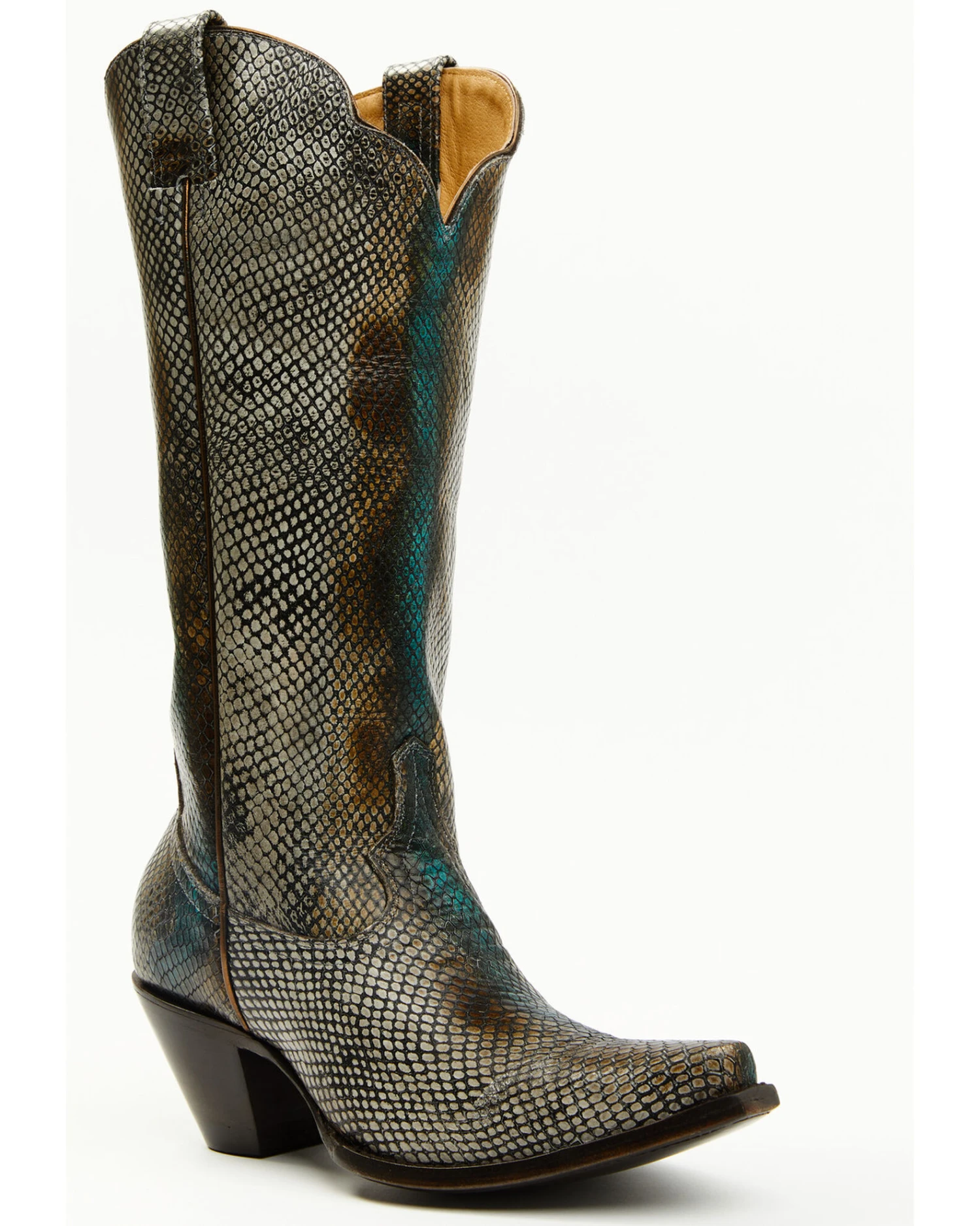 Idyllwind Women's Strut Snake Print Leather Western Boots - Snip Toe - Image 7