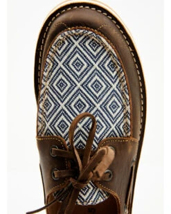 RANK 45 Women's Marine Southwestern Boat Shoes - Moc Toe