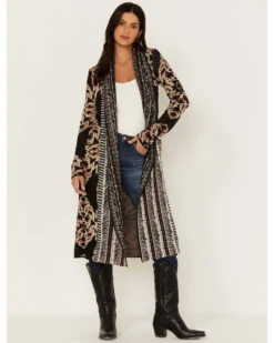 Shyanne Women's Jacquard Print Duster