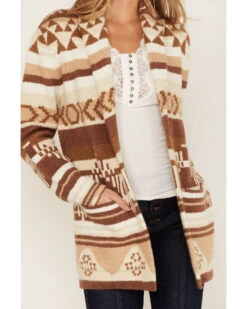 Idyllwind Women's Twin Pines Southwestern Stripe Print Cardigan