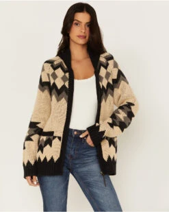 Tasha Polizzi Women's Cabin Southwestern Print Cardigan