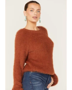 Rock & Roll Denim Women's Fuzzy Knit Sweater