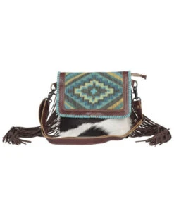 Myra Bag Women's Wild West Boho Hair-On Hide Bag