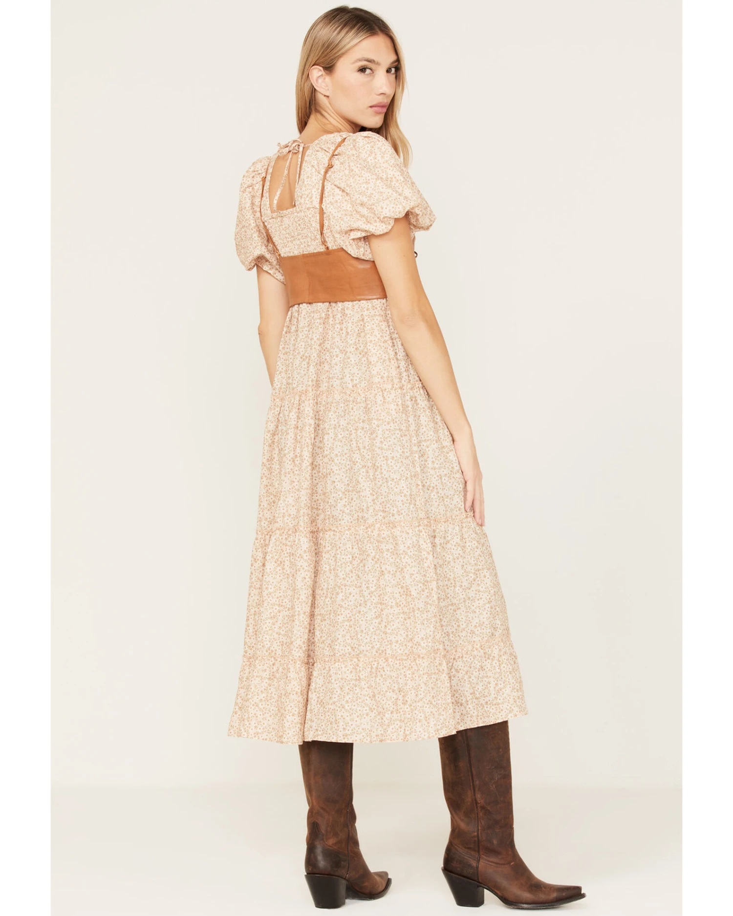 Free People Women's Hastings Leather Corset Belt - Image 2