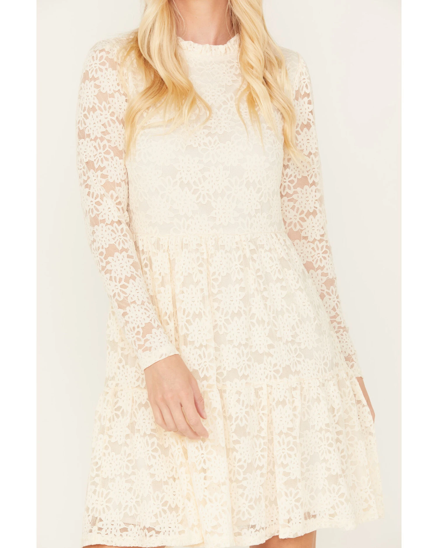 Molly Bracken Women's Long Sleeve Lace Dress - Image 4